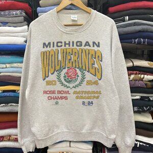 2024 University of Michigan Wolverines Rose Bowl National Champs Football Shirt